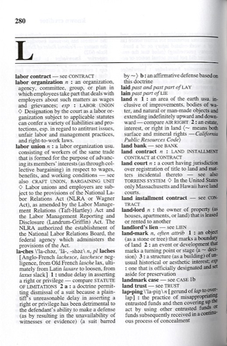 Merriam-Webster's Dictionary of Law