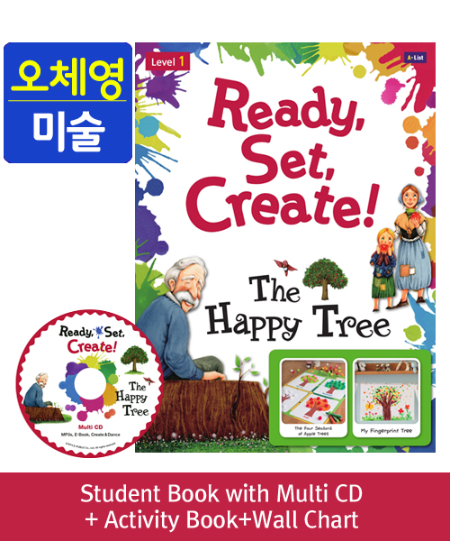 [오체영] Ready,Set,Create! 1: The Happy Tree (SB+Multi CD+AB+Wall Chart)