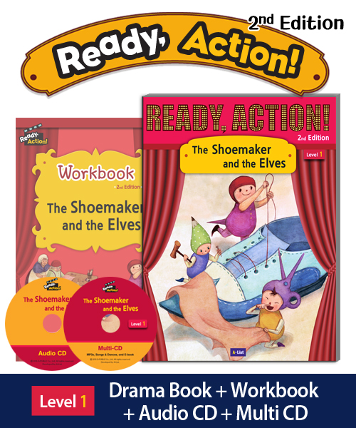 Ready Action 2E 1: The Shoemaker and the Elves [SB+WB+Audio CD+Multi-CD]