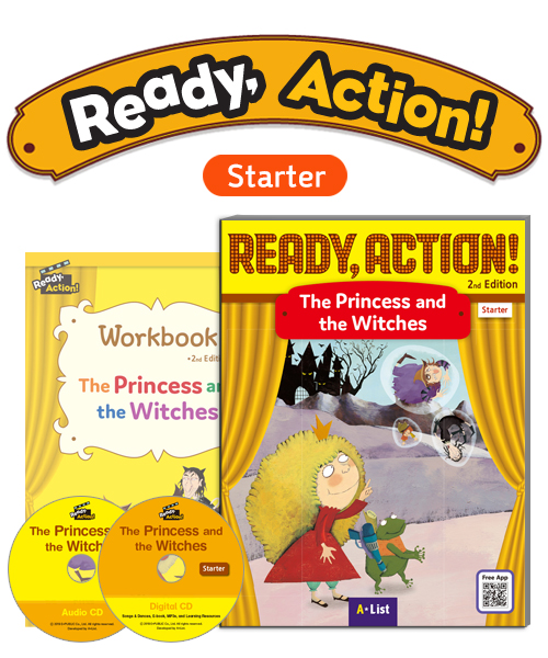Ready Action 2E Starter The Princess and the Witches Pack (SB with Audio CD, Digital CD, Workbook)