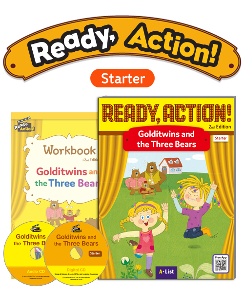 Ready Action 2E Starter Golditwins and the Three Bears Pack (SB with Audio CD, Digital CD, Workbook)