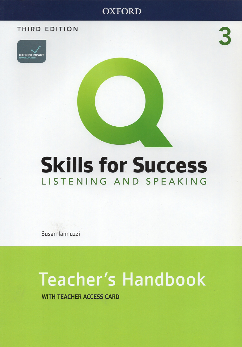 Q 3E Listening & Speaking 3 Teacher's handbook with Teacher Access Card