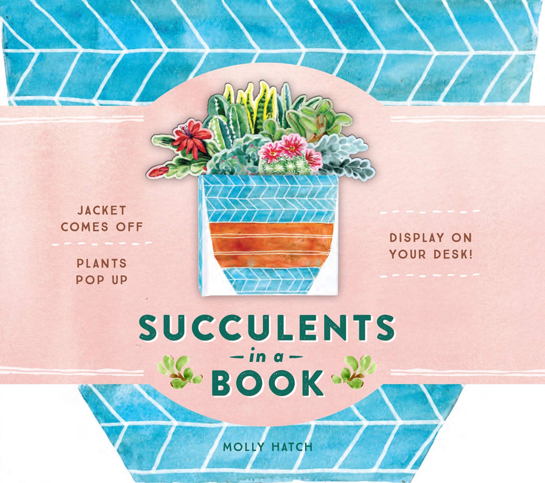 Succulents in a Book (UpLifting Editions): Jacket Comes Off. Plants Pop Up. Display on Your Desk! (H)