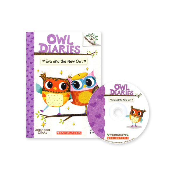 Owl Diaries #4:Eva and the New Owl (with CD & Storyplus QR) New