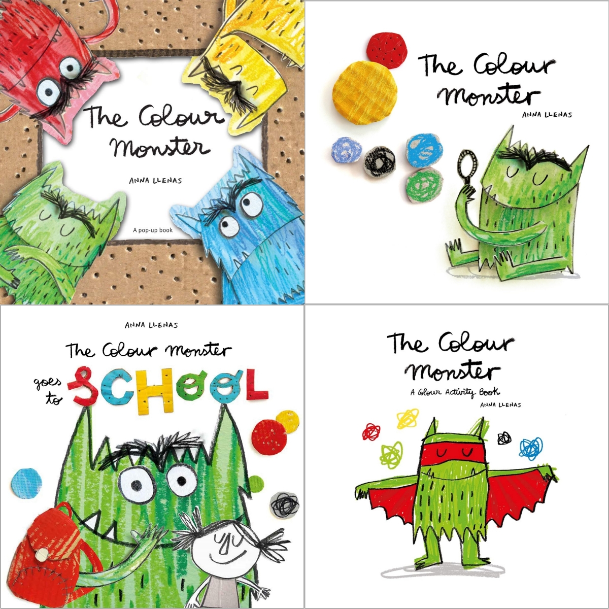 컬러 몬스터 The Colour Monster 시리즈 4종 세트(a)