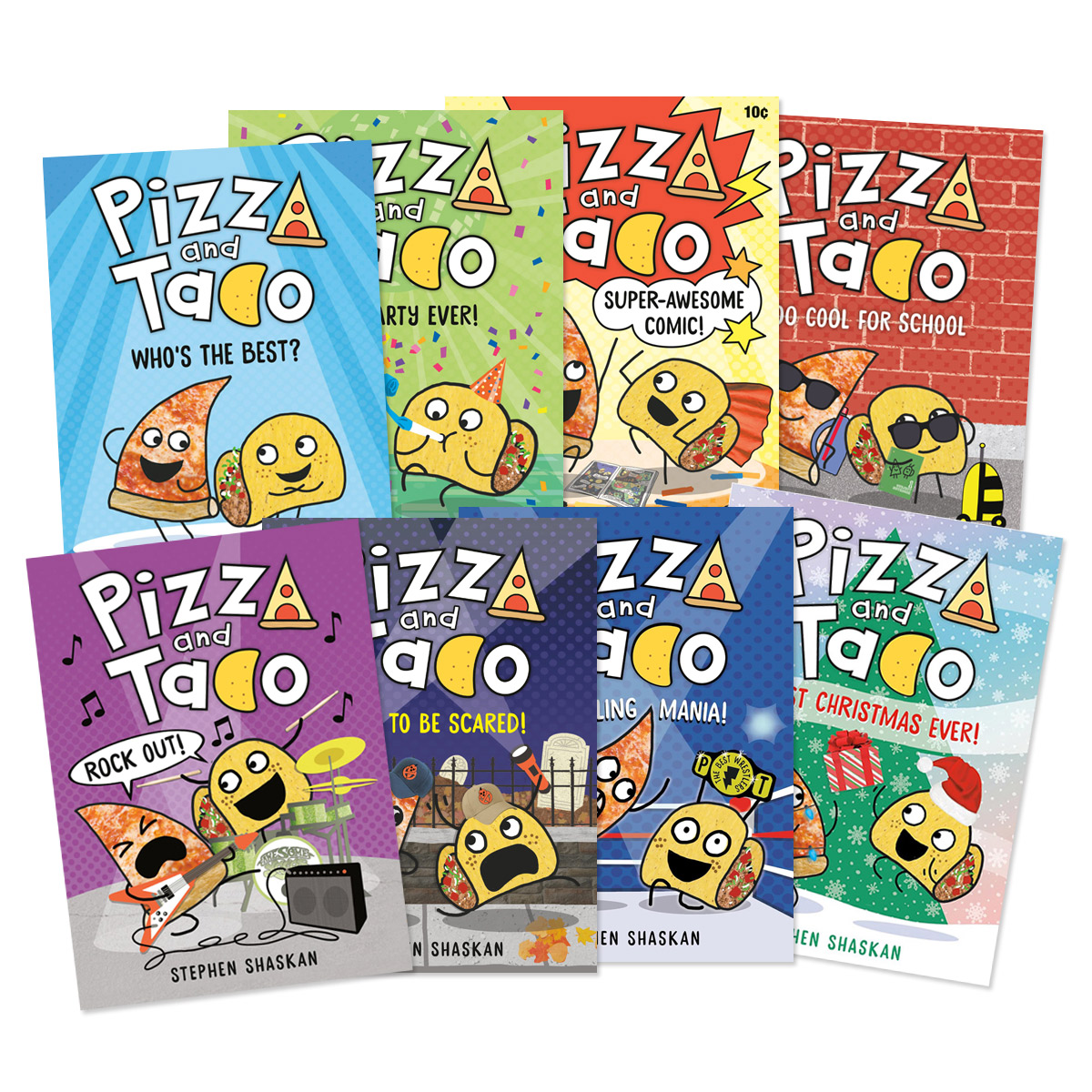 Pizza and Taco 8종(#1~8) (A Graphic Novel)(H)