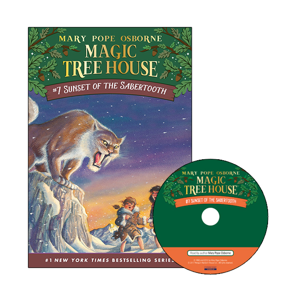 Magic Tree House #7 Sunset Of The Sabertooth (Paperback+Audio CD)
