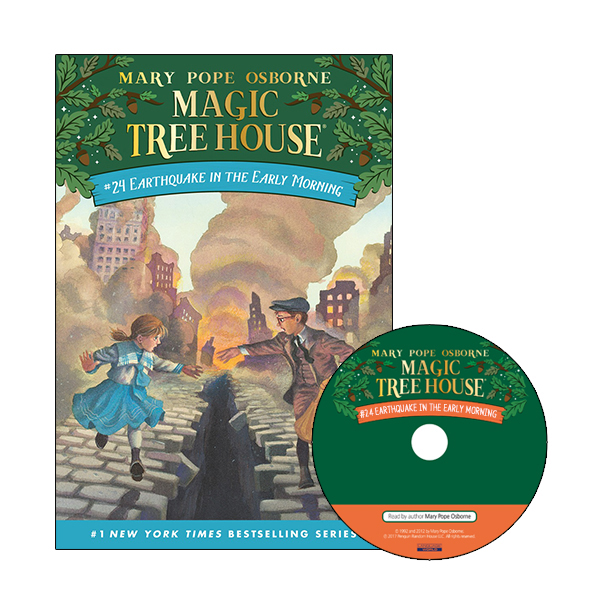 Magic Tree House #24 Earthquake In The Early Morning (Paperback+Audio CD)
