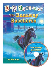 A to Z Mysteries #R The Runaway Racehorse (Book+Audio CD)