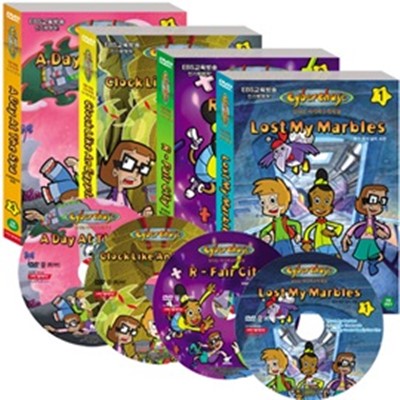 신나는 사이버 수학 세상 Cyberchase DVD 4종Set