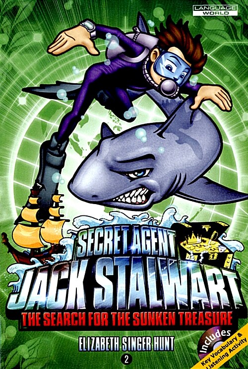 Secret Agent Jack Stalwart #2 The Search for the Sunken Treasure Australia (Book+CD)