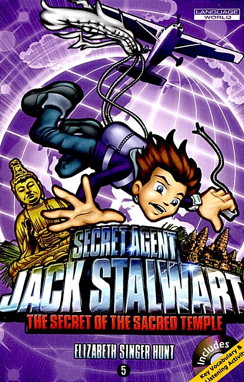 Secret Agent Jack Stalwart #5 The Secret of the Sacred Temple Cambodia (Book+CD)