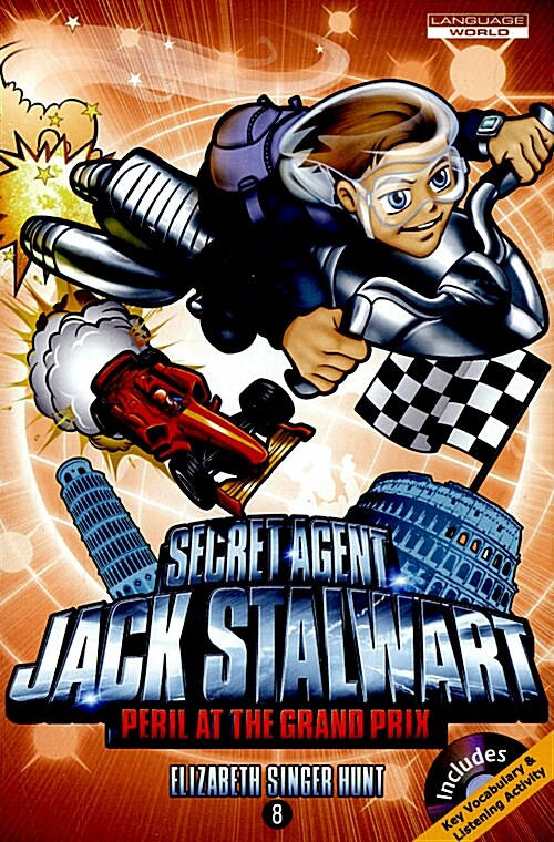 Secret Agent Jack Stalwart #8 Peril at the Grand Prix Italy (Book+CD)