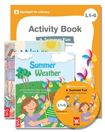 Spotlight on Literacy Level 1-6 Summer Fun (2 Storybooks + 1 Activity Book + Multimedia CD)