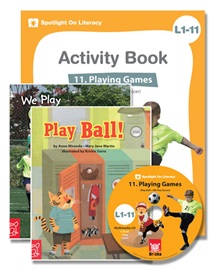 Spotlight on Literacy Level 1-11 Playing Games (2 Storybooks + 1 Activity Book + Multimedia CD)