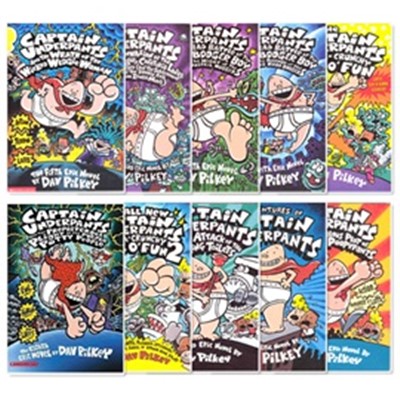 Captain Underpants 10종 Set (Paperback)