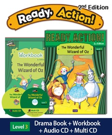 Ready Action 2E 3: The Wonderful Wizard of Oz [SB+WB+Audio CD+Multi-CD]