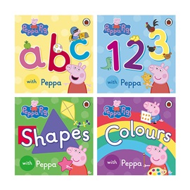 Peppa Pig 보드북 4종 Set (ABC, 123, Shapes, Colours) [품절]