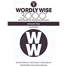 Wordly Wise 3000: Book 07 Answer Key [4th Edition]