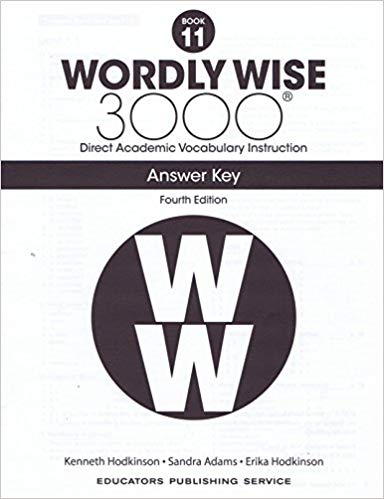 Wordly Wise 3000: Book 11 Answer Key [4th Edition]