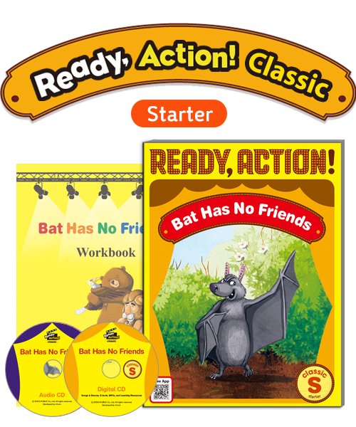 Ready Action Classic Starter Bat Has No Friends Pack (SB with Audio CD, Digital CD, Workbook)