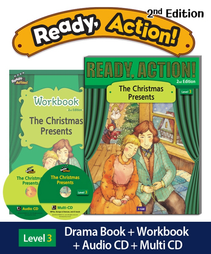 Ready Action 2E 3: The Christmas Presents [SB+WB+CD]