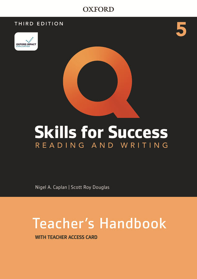 Q 3E Reading & Writing 5 Teacher's handbook with Teacher Access Card