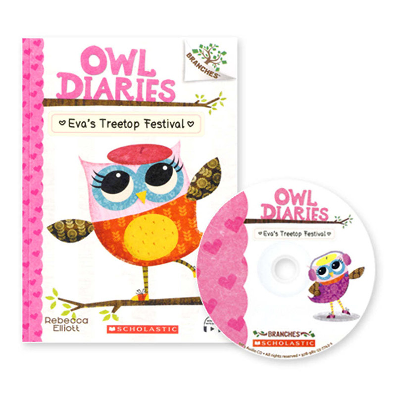 Owl Diaries #1:Eva's Treetop Festival (with CD & Storyplus QR) New