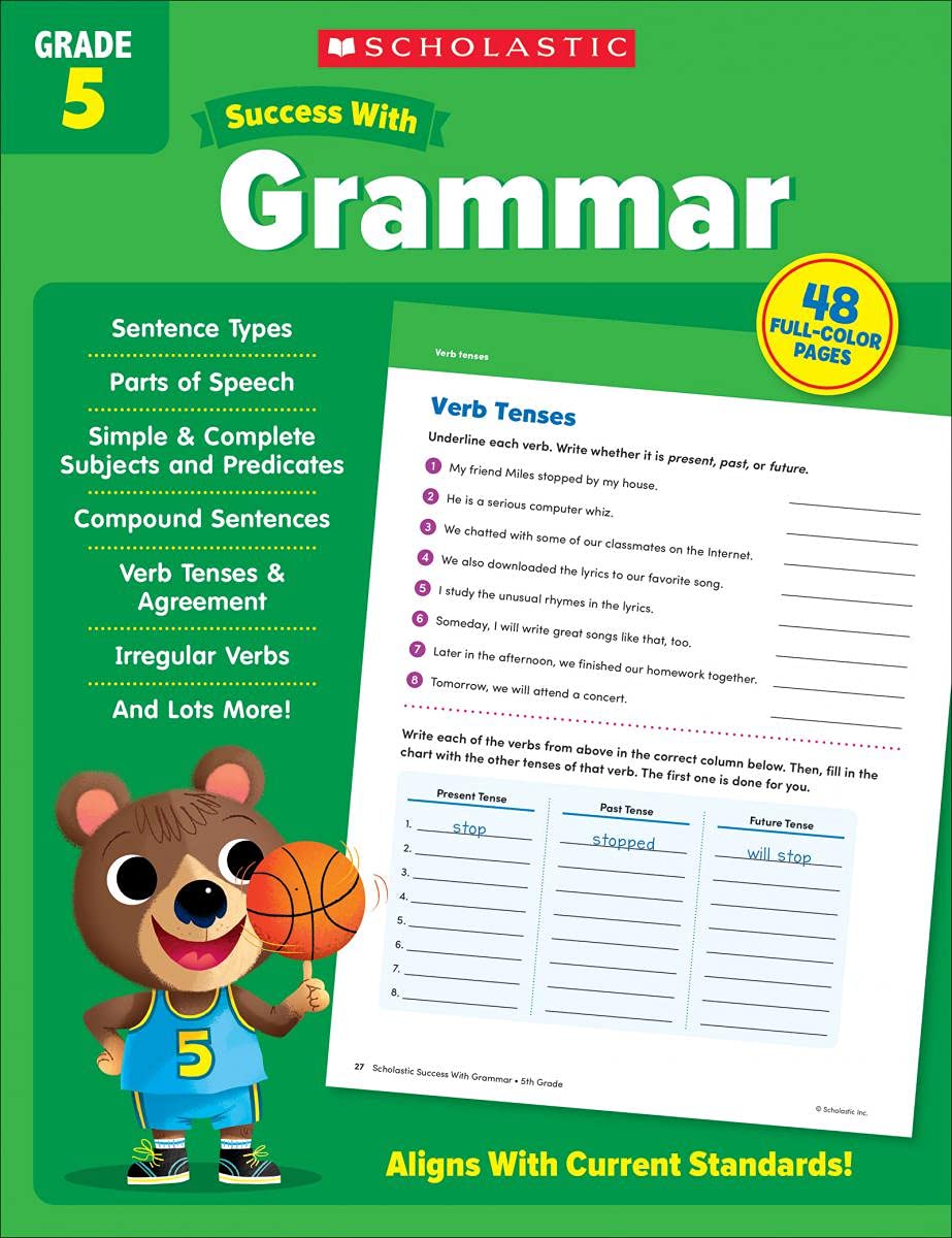 Success With Grammar Grade 5 Workbook