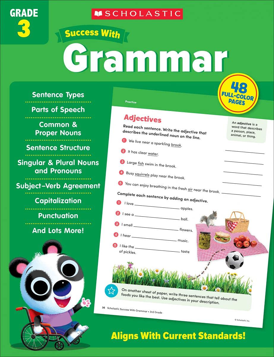 Success With Grammar Grade 3 Workbook