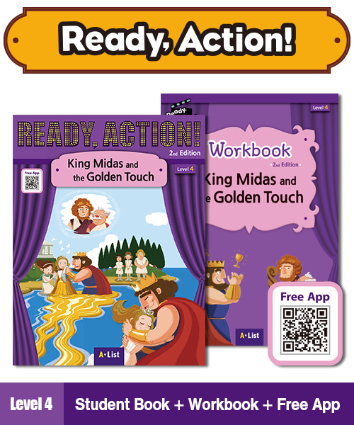 (NEW) Pack-Ready Action 2E 4 : King Midas and the Golden Touch