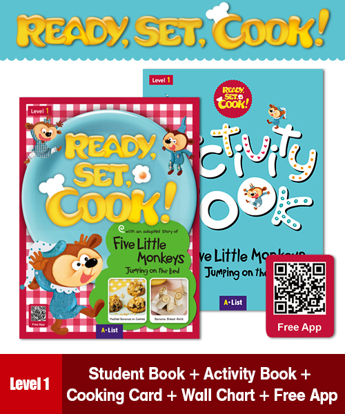 (NEW) Pack-Ready, Set, Cook! 1: Five Little Monkeys Jumping on the Bed