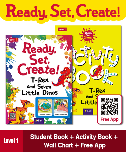 (NEW-2023) Pack-Ready, Set,, Create! 1: T-Rex and Seven Little Dinos W.craft