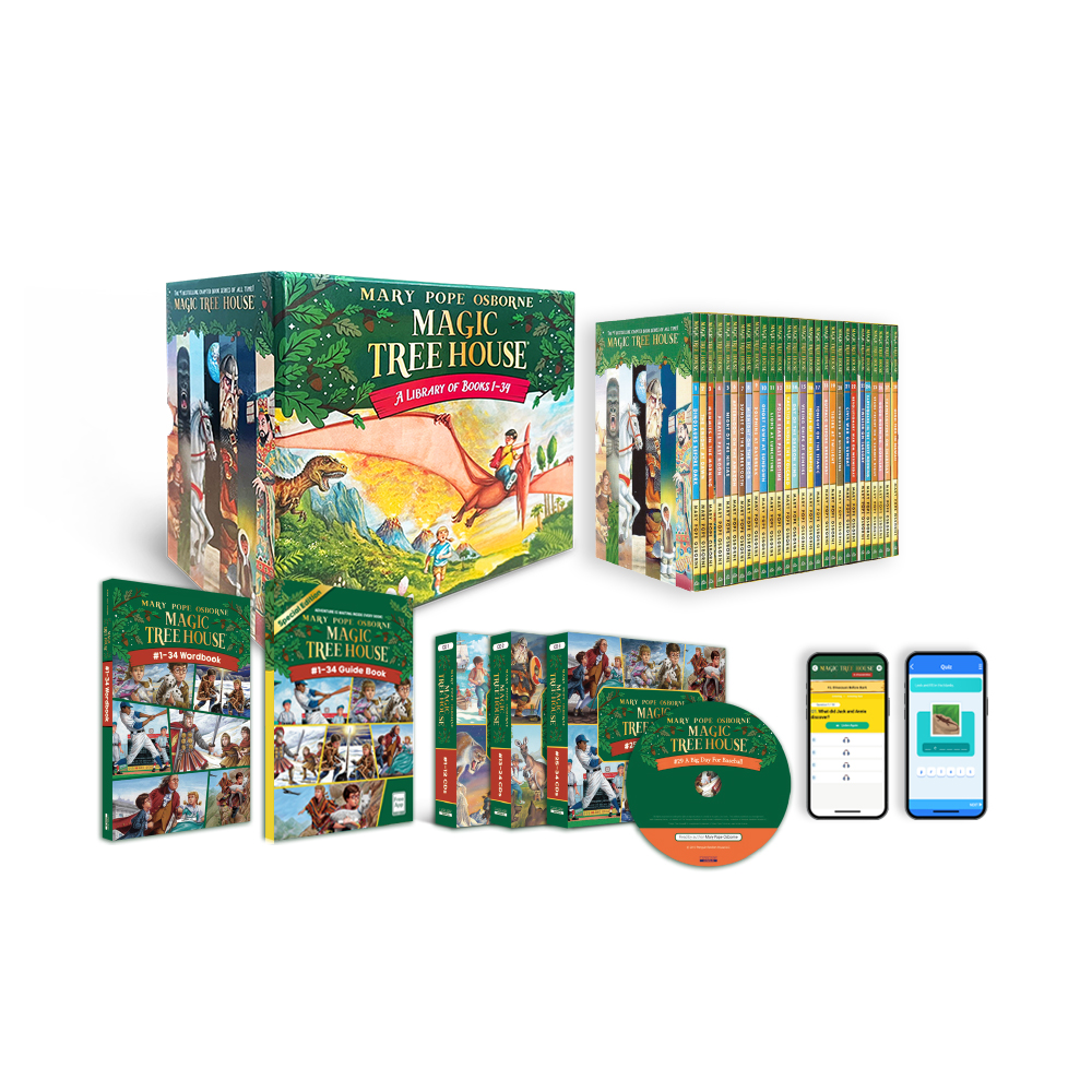 ★사은품(텀블러)★ Magic Tree House #1~34 Set (Book+CD+Wordbook+Guidebook) (2024)