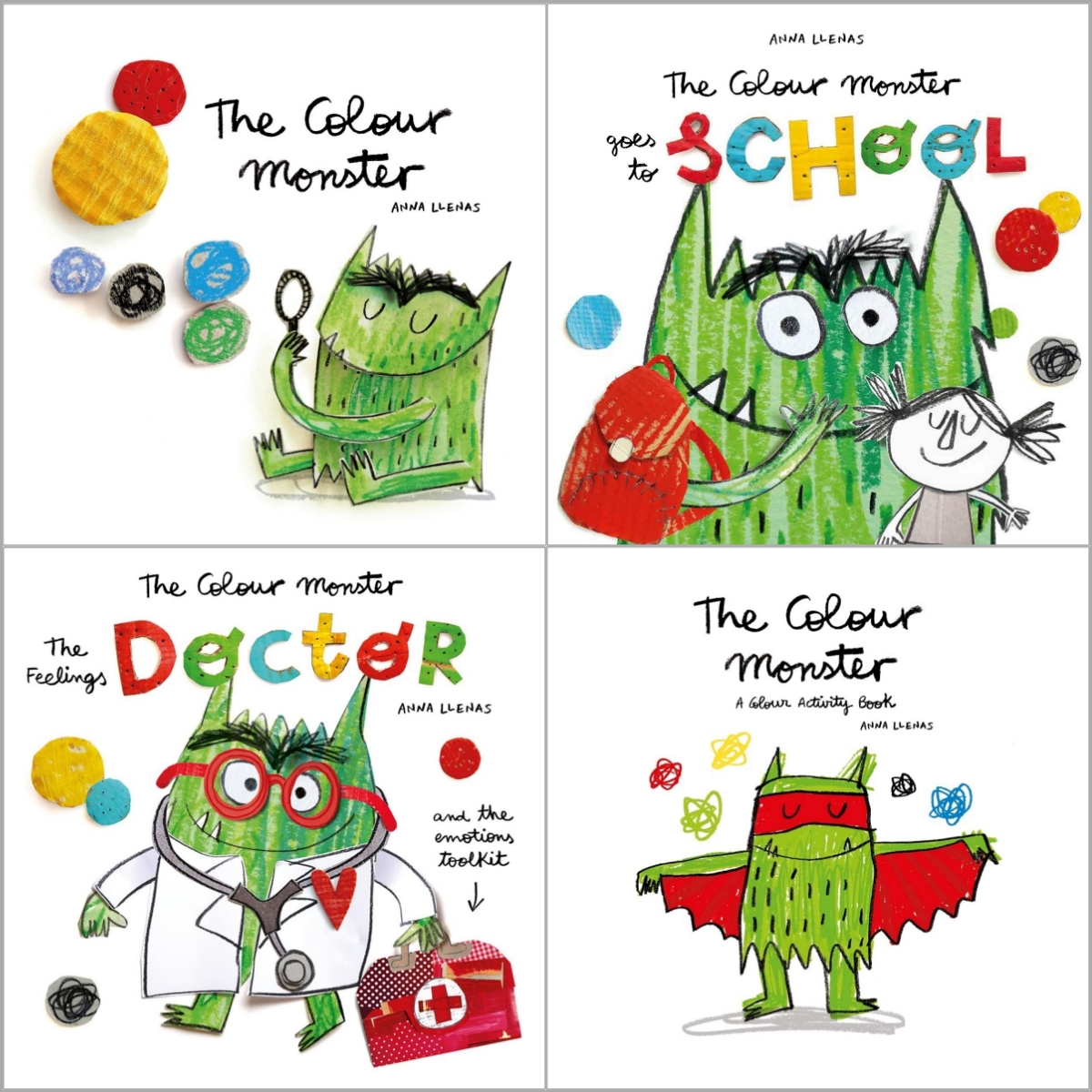 컬러 몬스터 The Colour Monster 시리즈 4종 세트(b)