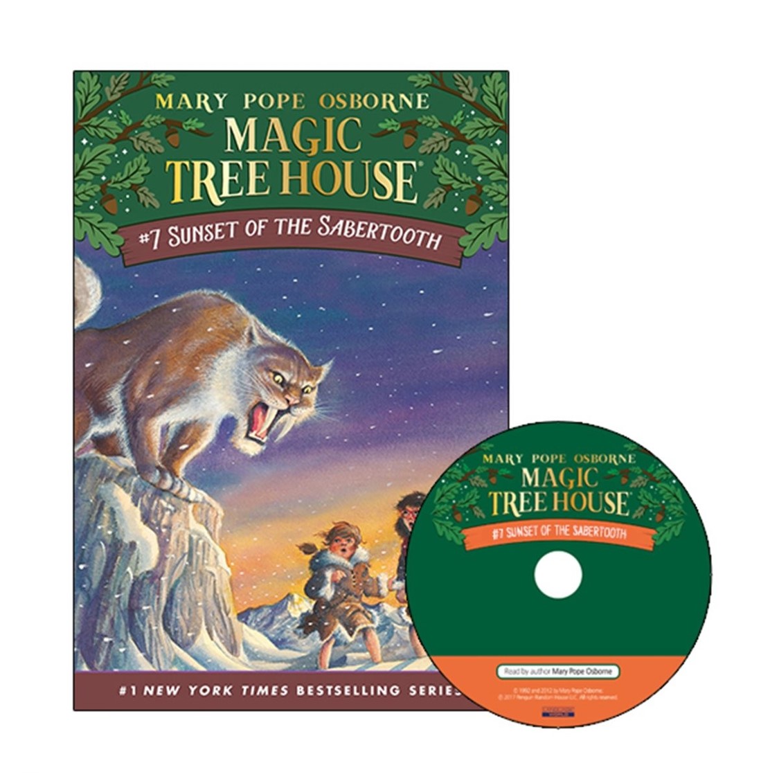 Magic Tree House #7 Sunset Of The Sabertooth (Paperback+Audio CD)