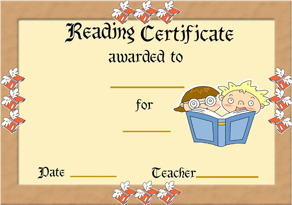 Reading Certificate