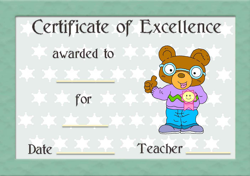 Certificate of Excellence